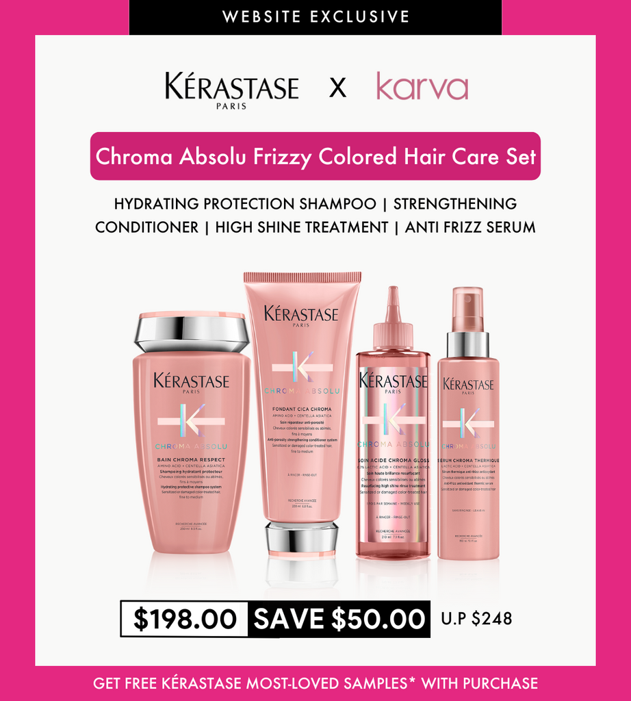 Kérastase Chroma Absolu Frizzy Colored Hair Care Set