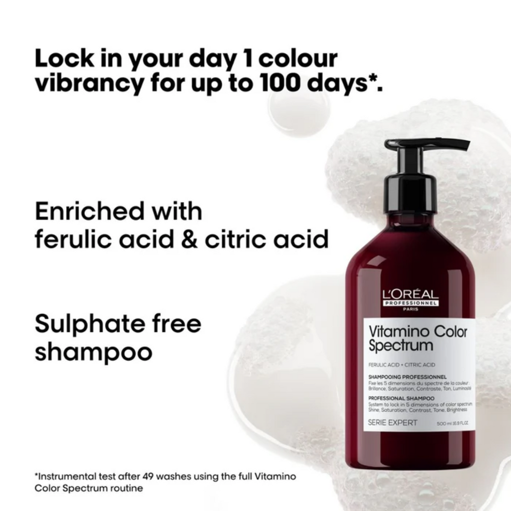 L'ORÉAL Vitamino Color Spectrum Shampoo - For Colour Vibrancy (500ml)