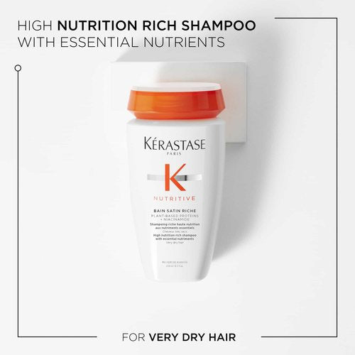 Kérastase Nutritive Bain Satin Riche Shampoo - Very Dry Hair (250ml)