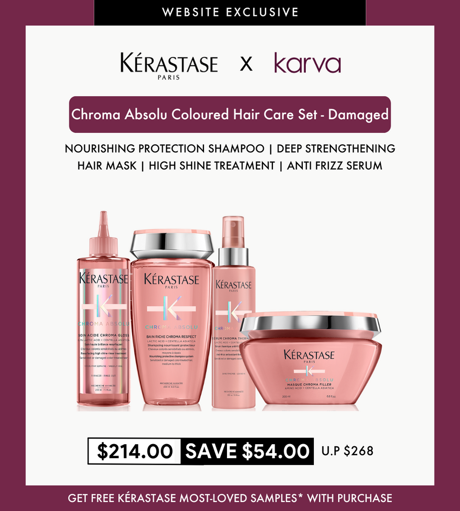 Kérastase Chroma Absolu Colored Hair Care Set - For Damaged Hair