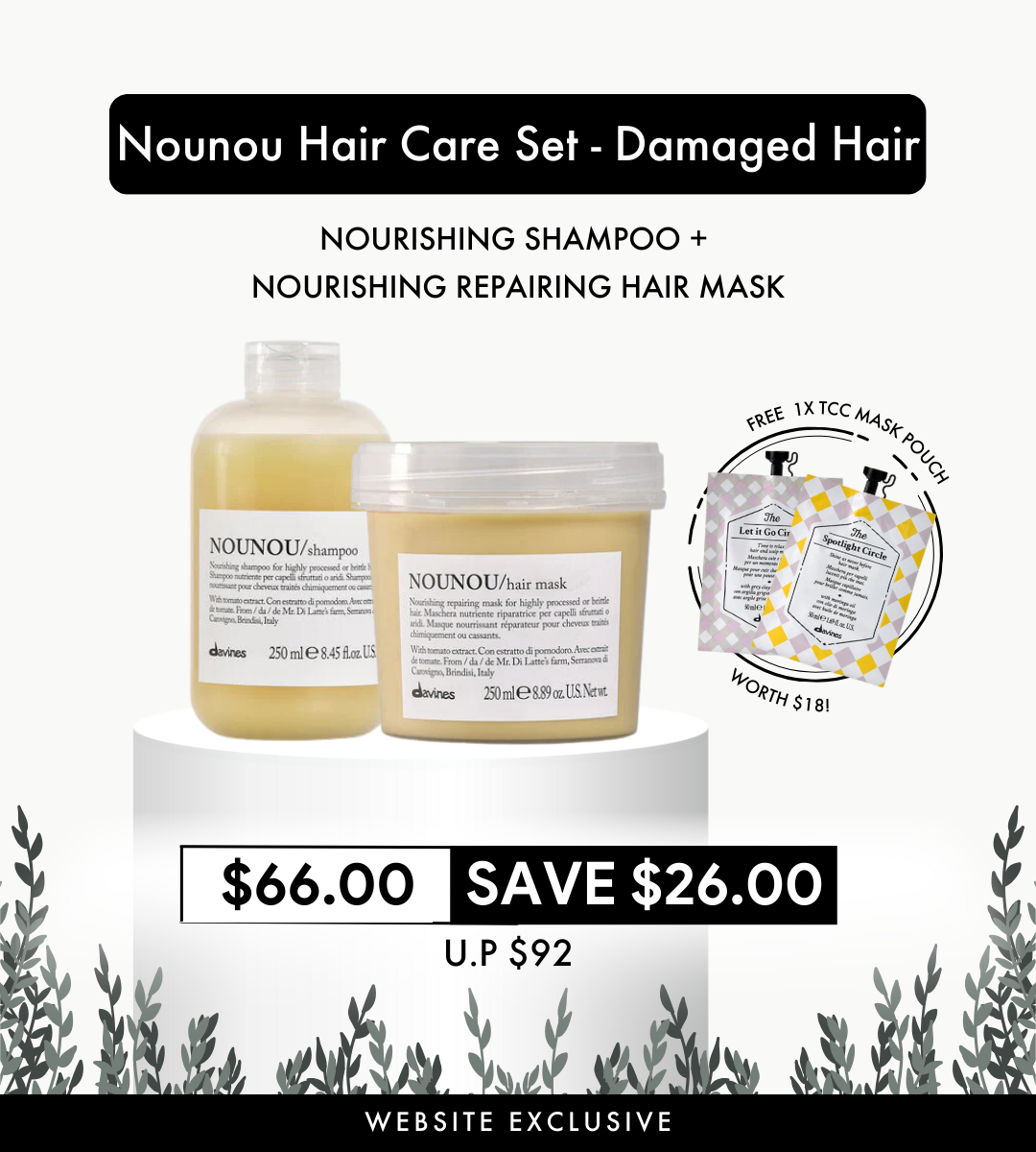 Davines Nounou Hair Care Set - Damaged Hair | karva.sg